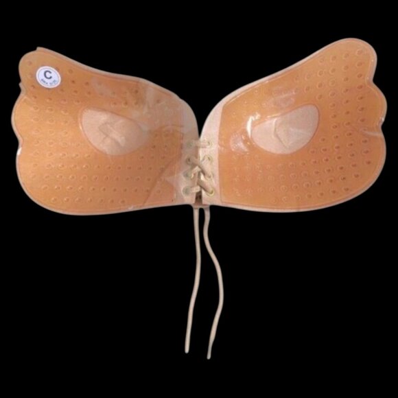 Self Adhesive Ultra-Lite Invisible Backless Push-up Bra, C Cup - Picture 3 of 3